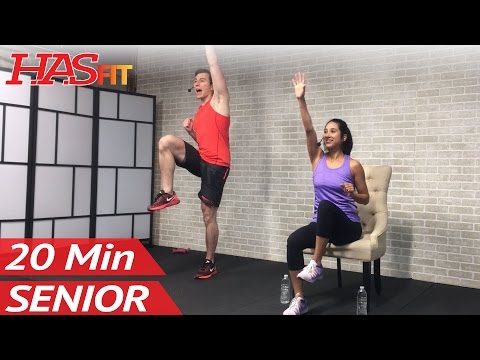 20 Min Exercise for Seniors, Elderly, & Older People – Seated Chair Exercise Senior Workout Routines