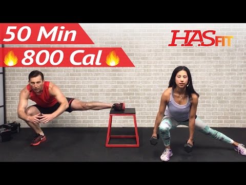 50 Min Total Body Strength Workout with Weights – Full Strength Training for Women Men Home Dumbbell
