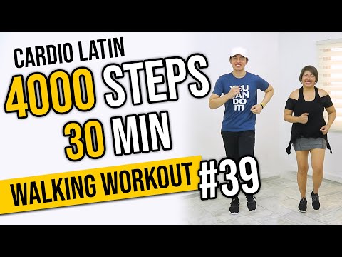 30 MIN CARDIO LATIN DANCE Workout with MOM!  4000 Steps  Walking Workout #39  Keoni Tamayo